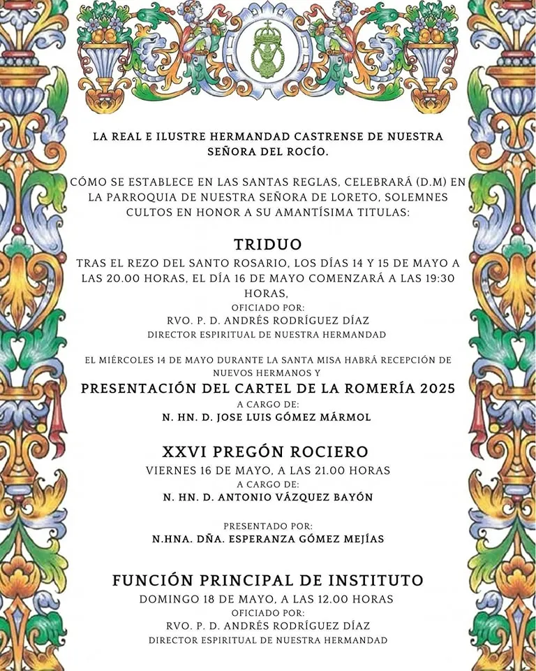 Actos Rocio 2025 Castrense