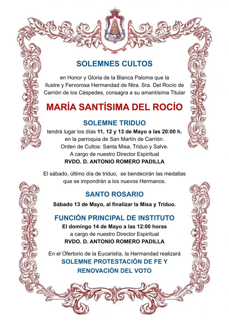 cultos rocio 2023 CArrion