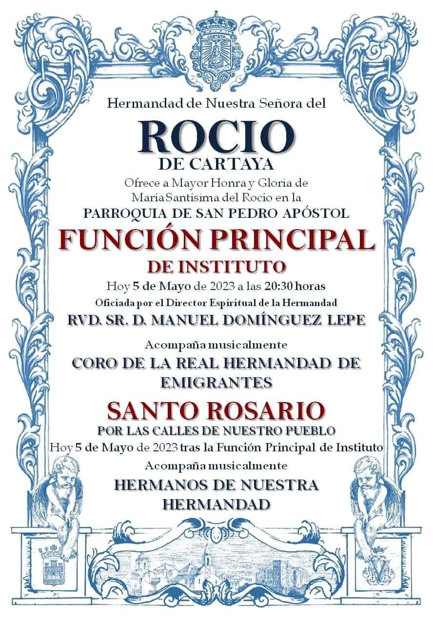 Cultos rocio 2023 Cartaya