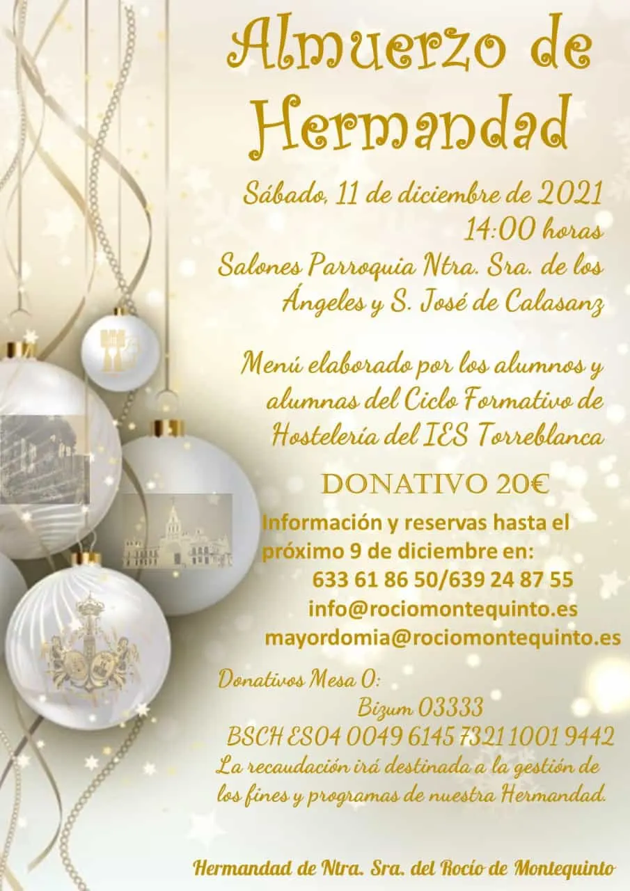 rocio montequinto Almuerzo de Navidad Solidario, 2021