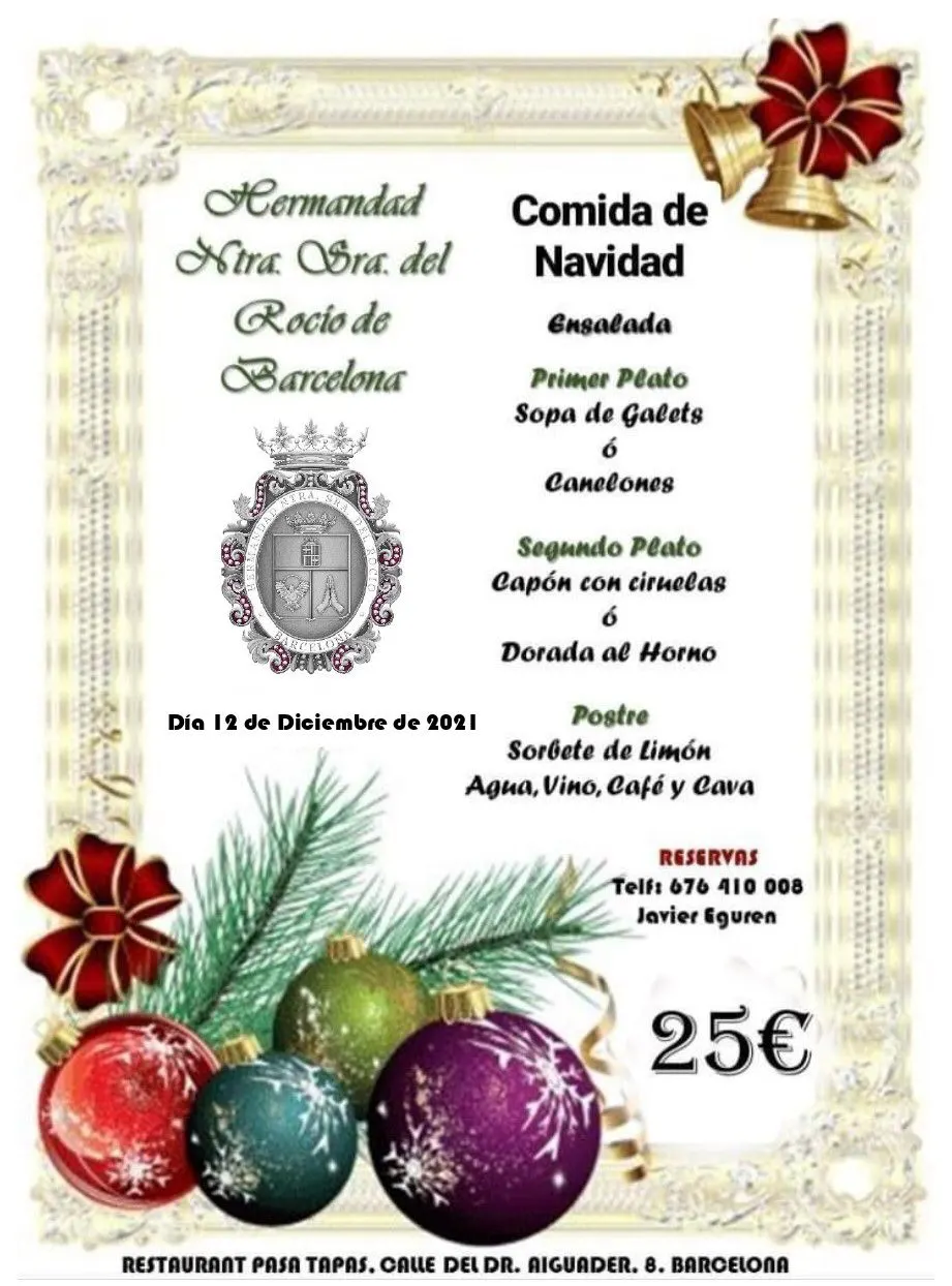 navidad 2021 rocio barcelona