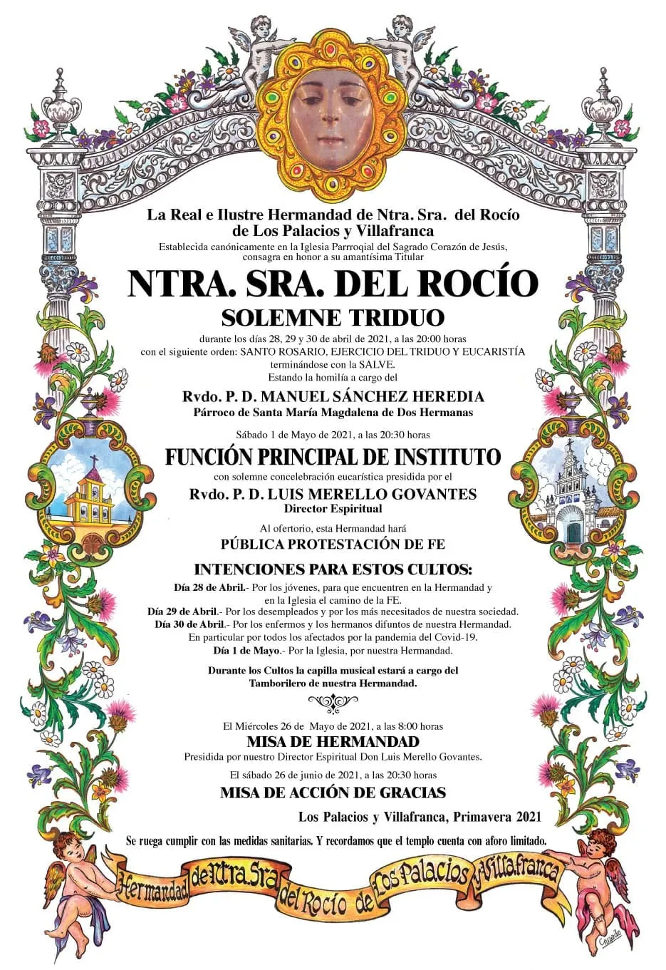 rocio Los Palacios triduo 2021