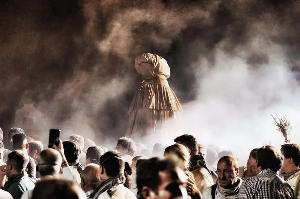 la virgen del rocio en camino traslado 2019-12