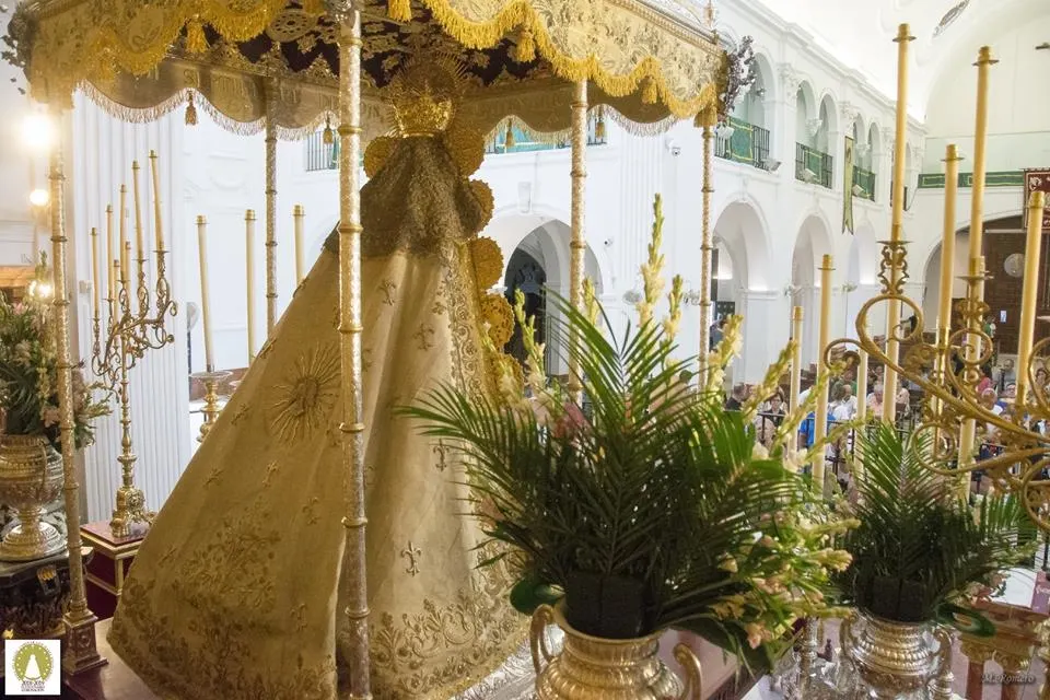 Centenario coronacion rocio la virgen luce nueva manto septiembre 2018-4
