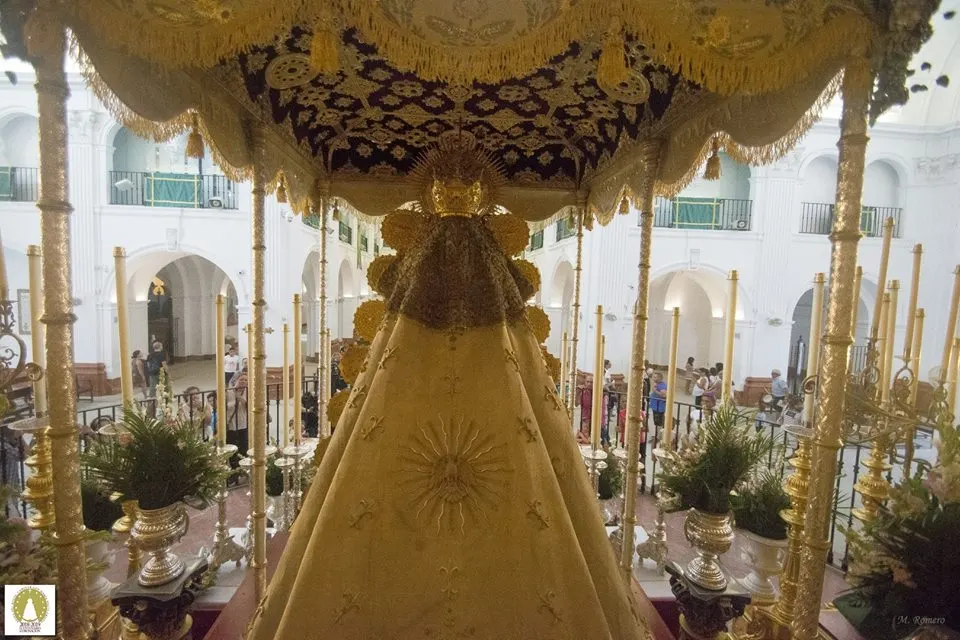 Centenario coronacion rocio la virgen luce nueva manto septiembre 2018-8