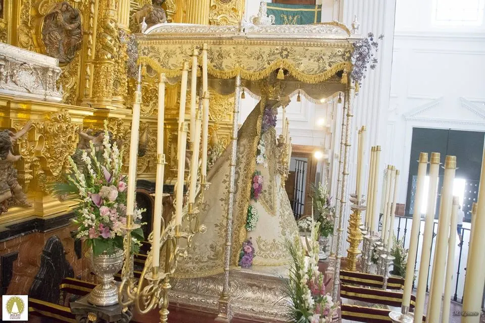 Centenario coronacion rocio la virgen luce nueva manto septiembre 2018.3