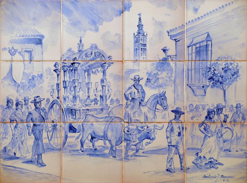 Azulejos Virgen rocio-Antonio Barreiro-1