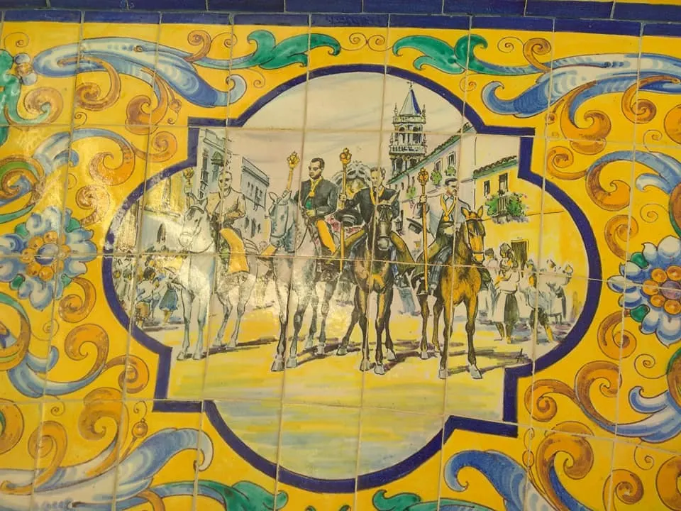 Azulejos Virgen rocio-Parque del Alamillo, Sevilla-3.