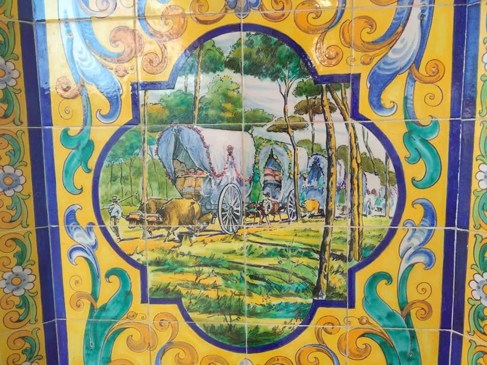 Azulejos Virgen rocio-Parque del Alamillo, Sevilla-4.