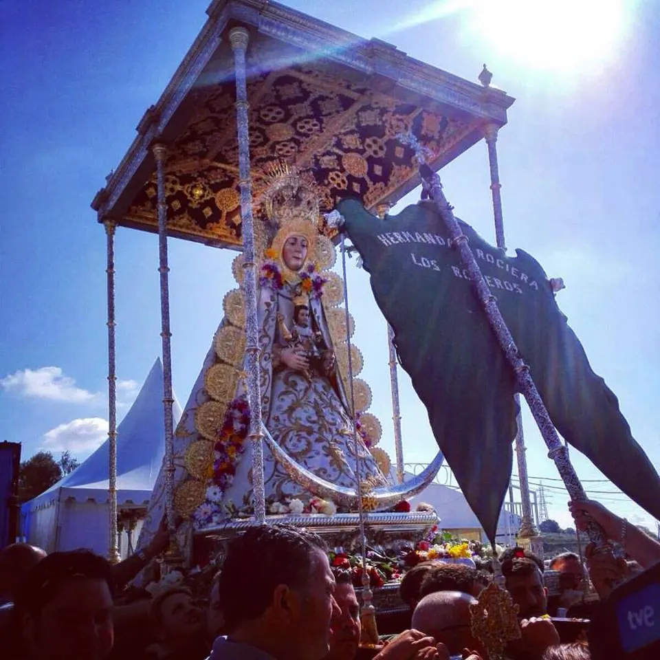 Los Romeros Barcelona procesion Virgen 2016-1