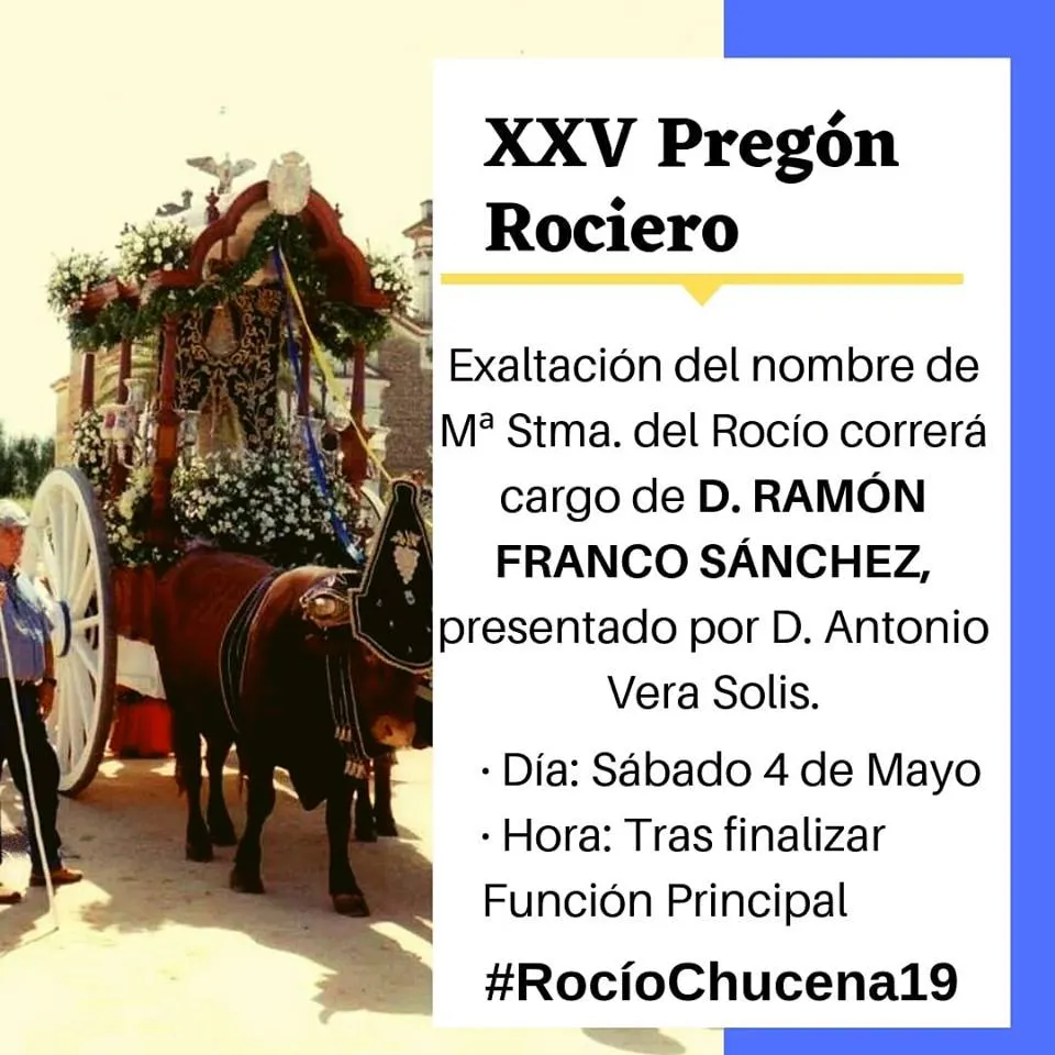 Chucena pregon rocio 2019