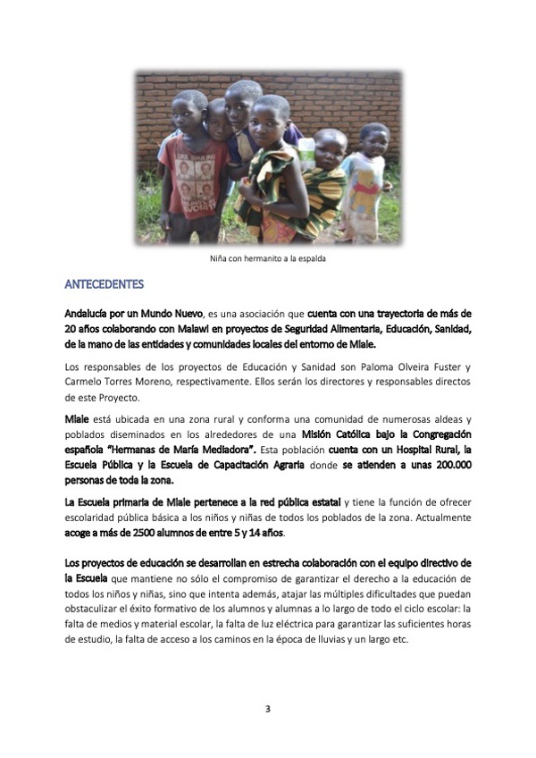 Proyecto Pozo y Aseos Malawi 3