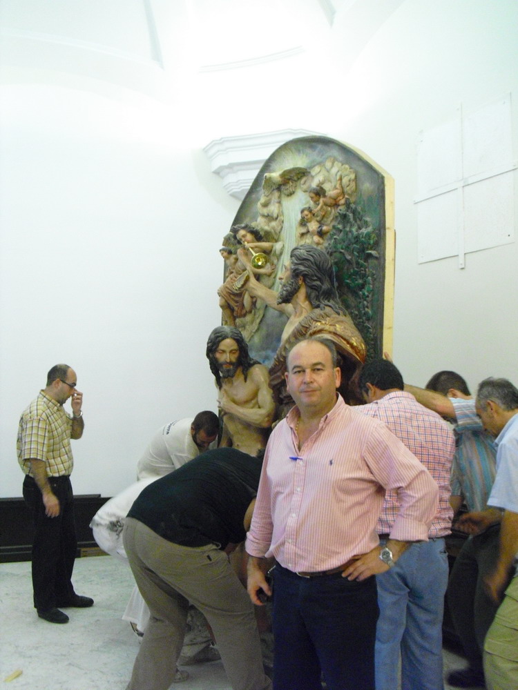 Manuel García Aragón, VicePresidente 2º y candidato a Presidente, en los trabajos preparatorios