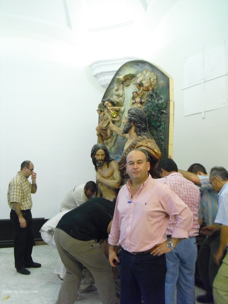 Manuel García Aragón en los trabajos previos de la Capilla
