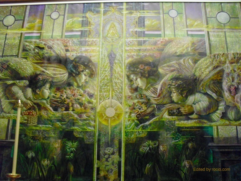 Mural derecho de la Capilla Sacramental, obra de José Antonio García Ruiz