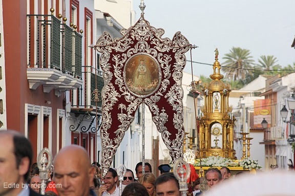 Procesión del Corpus en Villamanrique con el Simpecado de 1766.