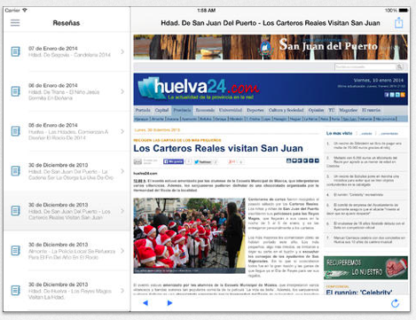 Aplicación para IPAD
