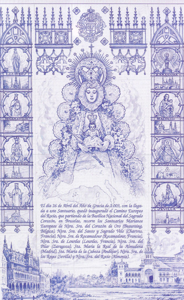 Azulejo conmemorativo de la llegada del camino Europeo