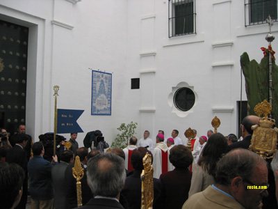 Acto de bendición del azulejo conmemorativo