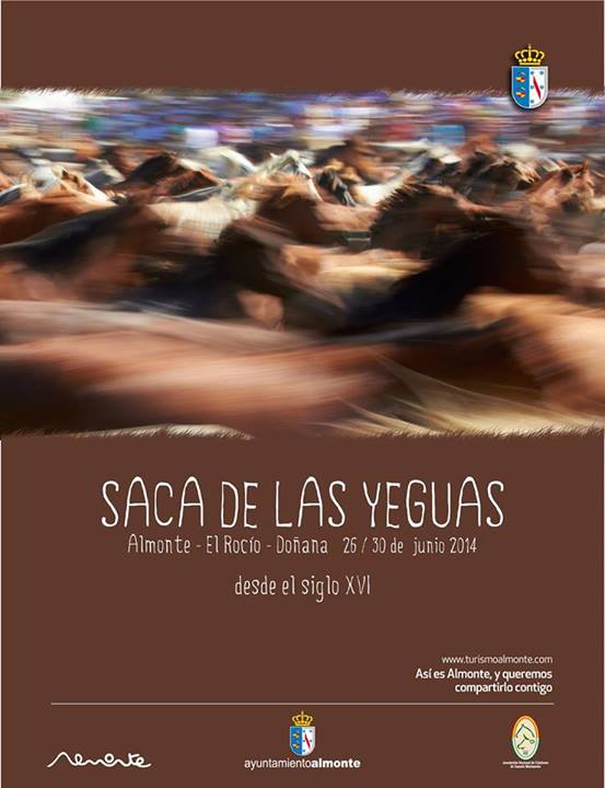 Cartel anunciador saca de yeguas 2014