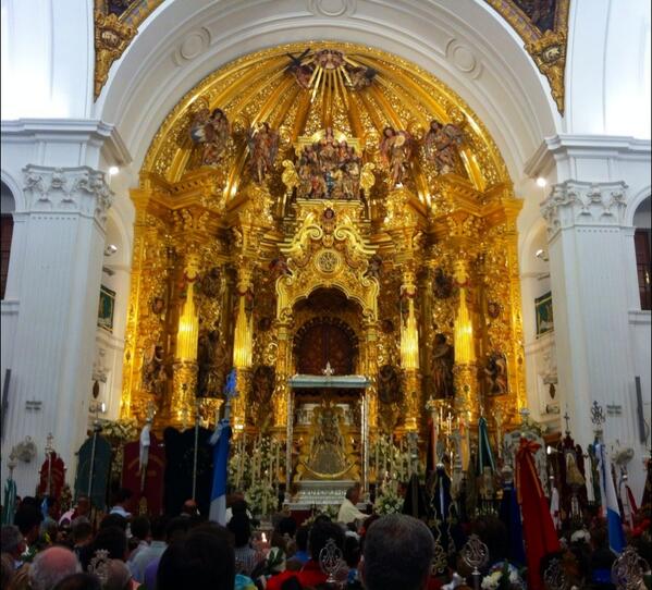 En el Santuario ya de vuelta (Foto de Rocío de Almonte)