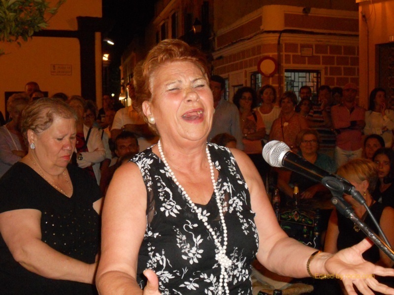 Distintos momentos en los que Sabor Andaluz interpretó las sevillanas y fandangos