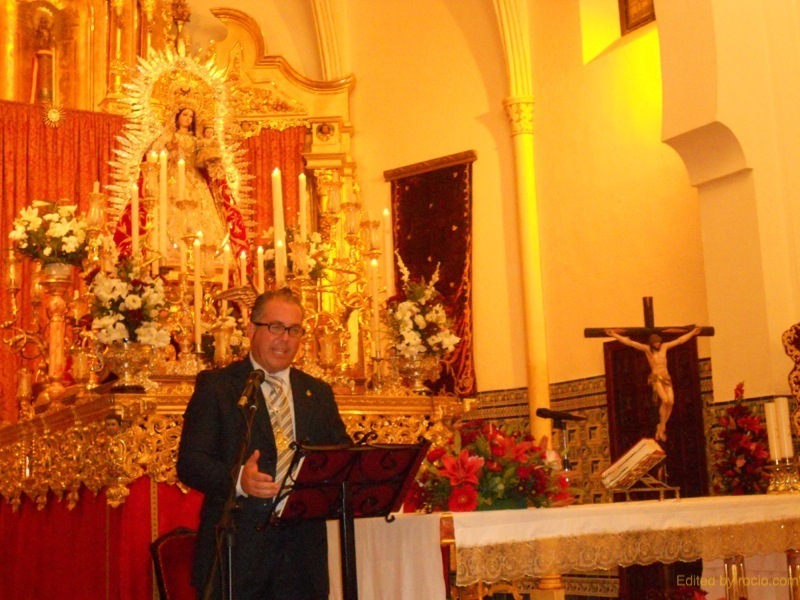 Momento de la Exaltación a la Virgen del Rosario por Pedro Jesús Álvarez Rodríguez