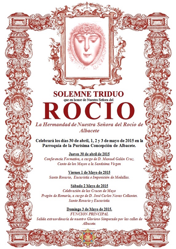 Albacete CARTEL TRIDUO 2015