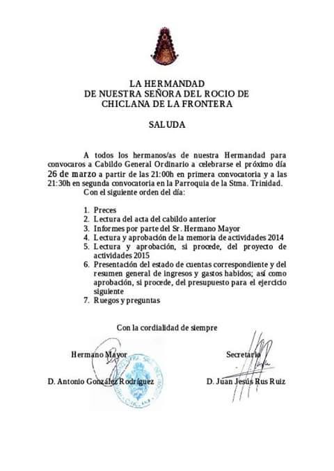 Chiclana cabildo 2015