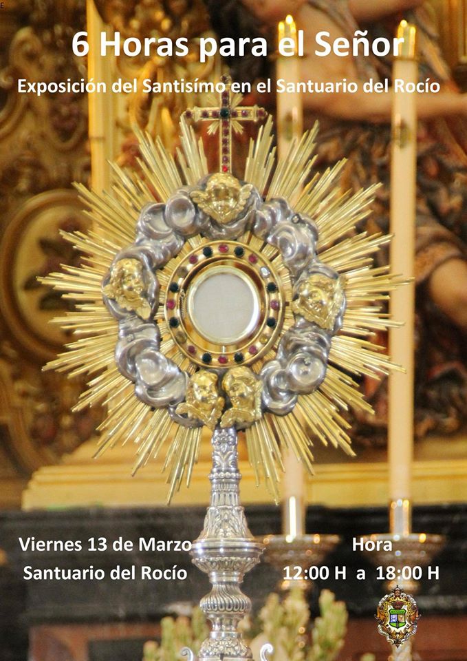 exposicion santisimo 13-03-2015-en el Rocio