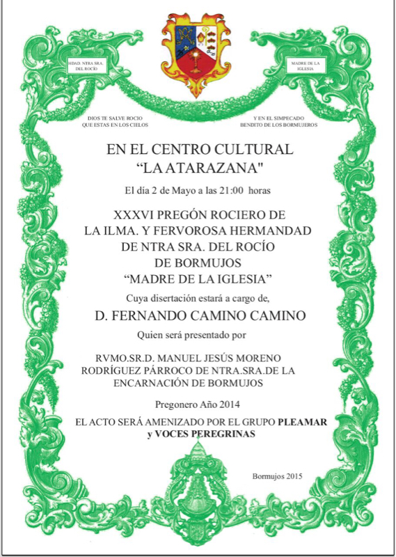 Bormujos pregon 2015