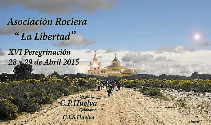 Cartel Peregrinación al Rocío Prisión Huelva 2015