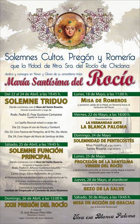 Chiclana Cartel y pregon 2015
