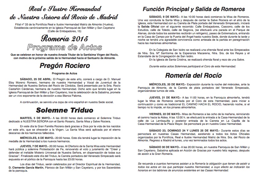 Madrid -PROGRAMA_ROMERIA_2015-2