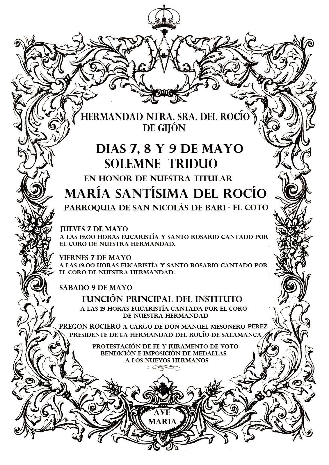 TRIDUO HDAD ROCÍO GIJÓN
