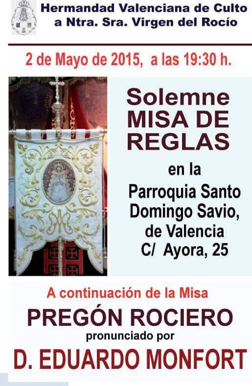 Valenciana de Culto Pregon 2015
