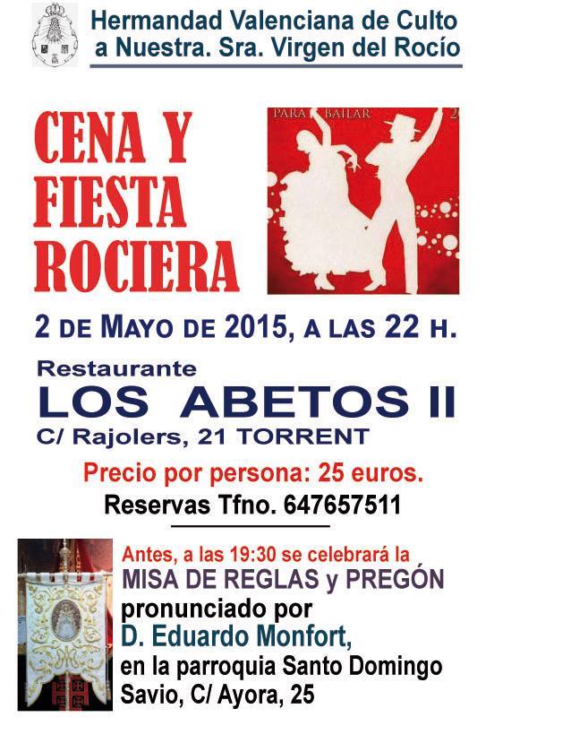 Valenciana de Culto fiesta rociera 2015