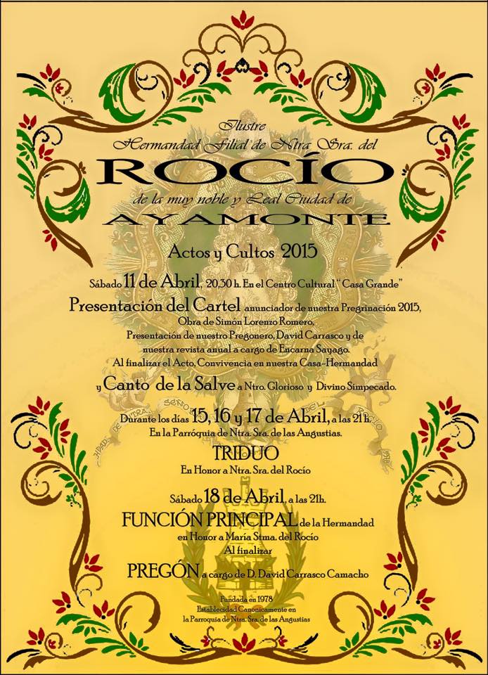 ayamonte cultos 2015