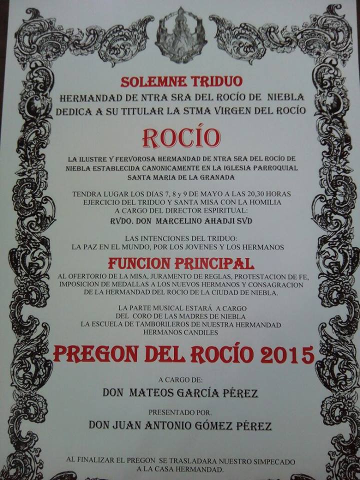 Niebla triduo 2015