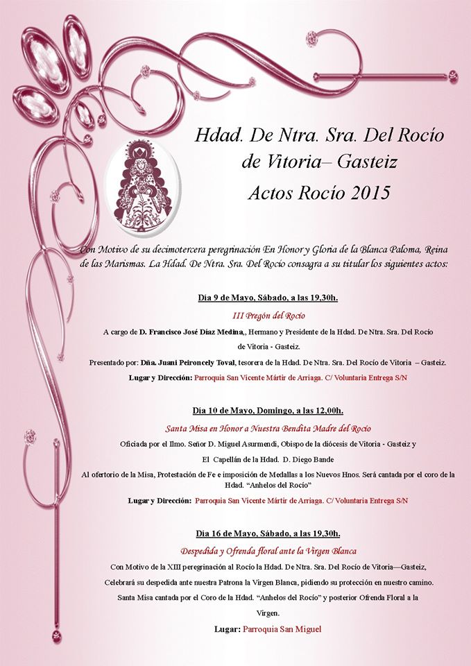 Vitoria cartel rocio 2015