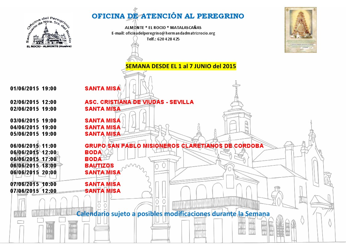 calendario 1a7 de 06 2015