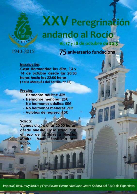 Espartinas peregrinacion andando al rocio 2015