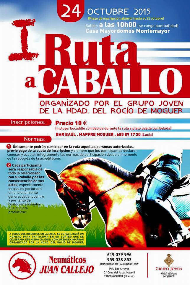 I ruta a caballo Moguer