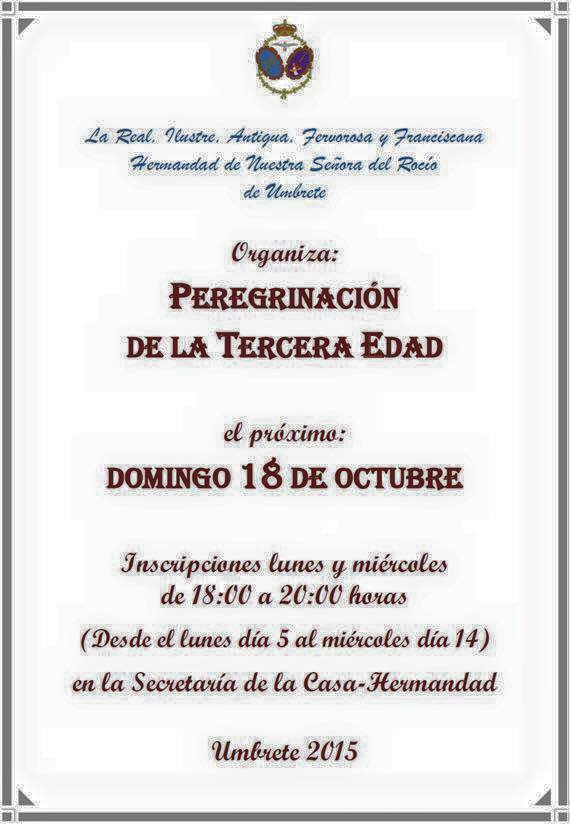 Umbrete peregrinacion al rocio