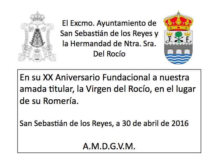 San Sebastian de los Reyes Placa