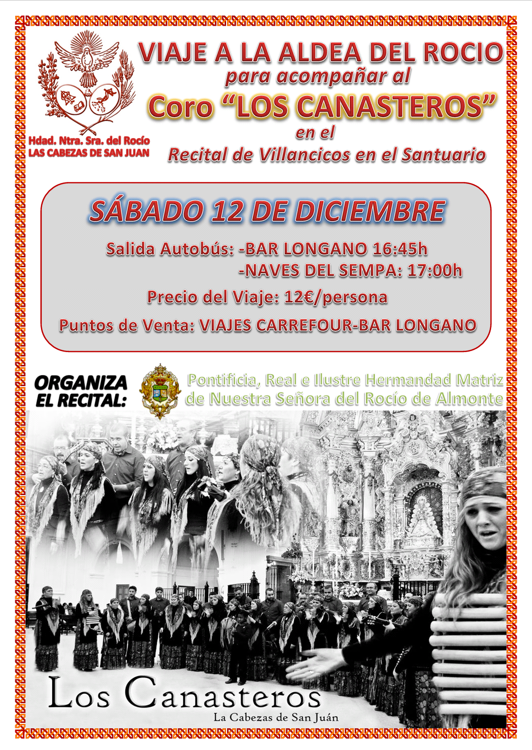 Las Cabezas Cartel Viaje al Rocio Canasteros