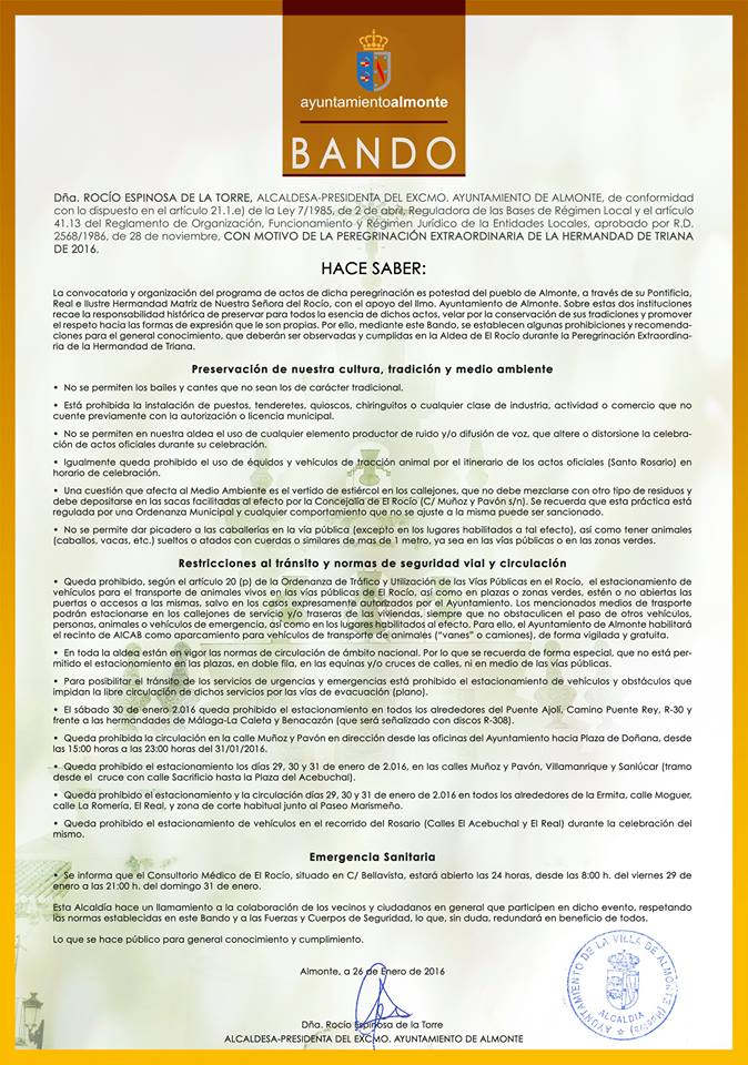 Bando triana candelaria 2016