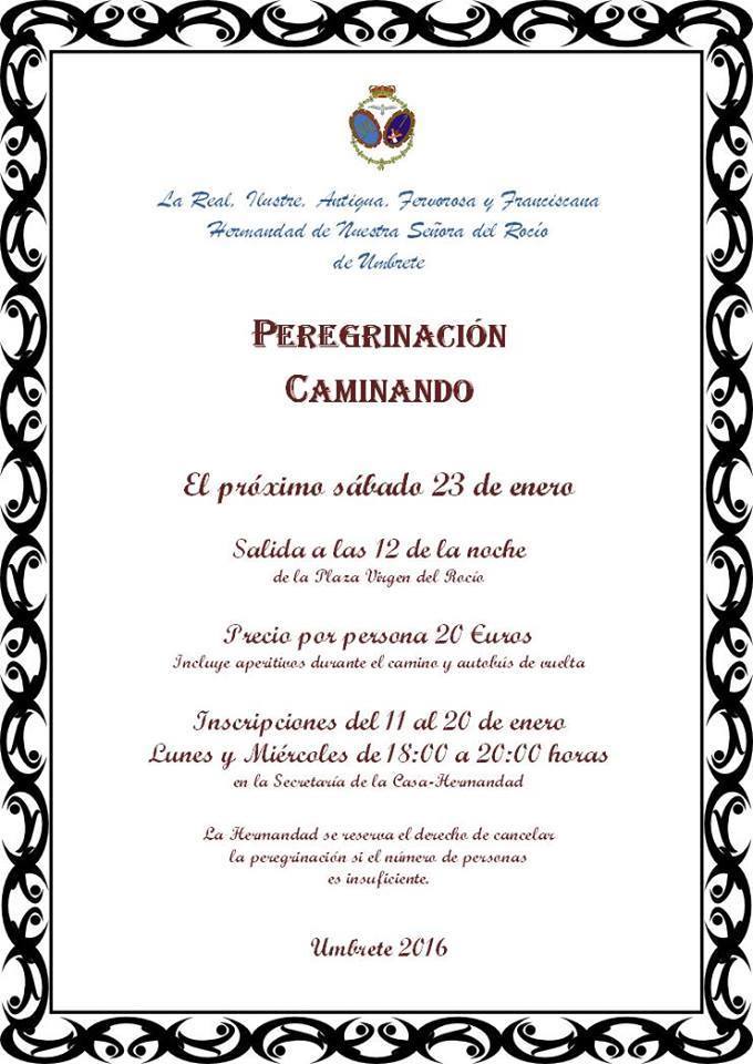 Umbrete caminando 2016