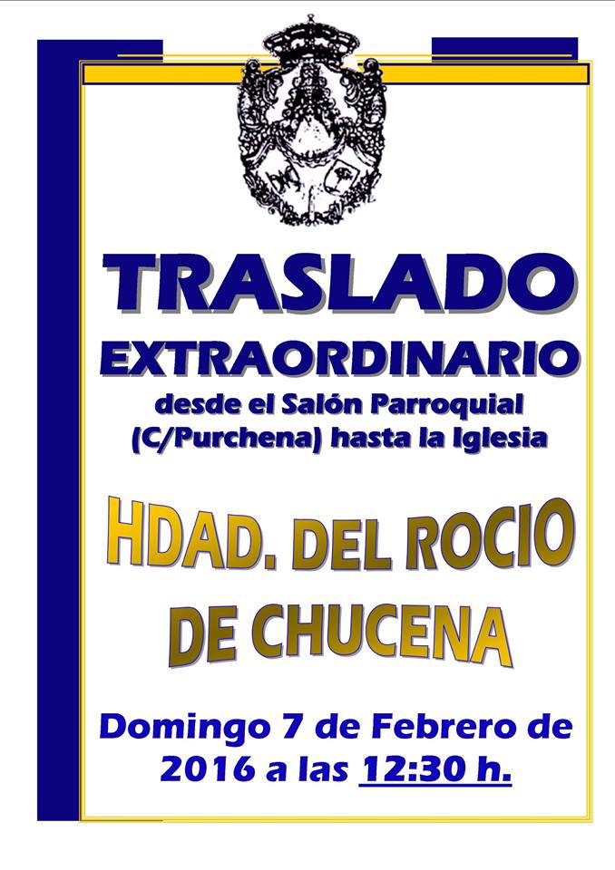 Chucena traslado