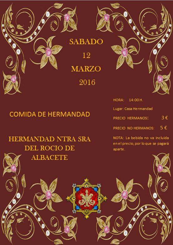 Albacete comida hermandad 2016